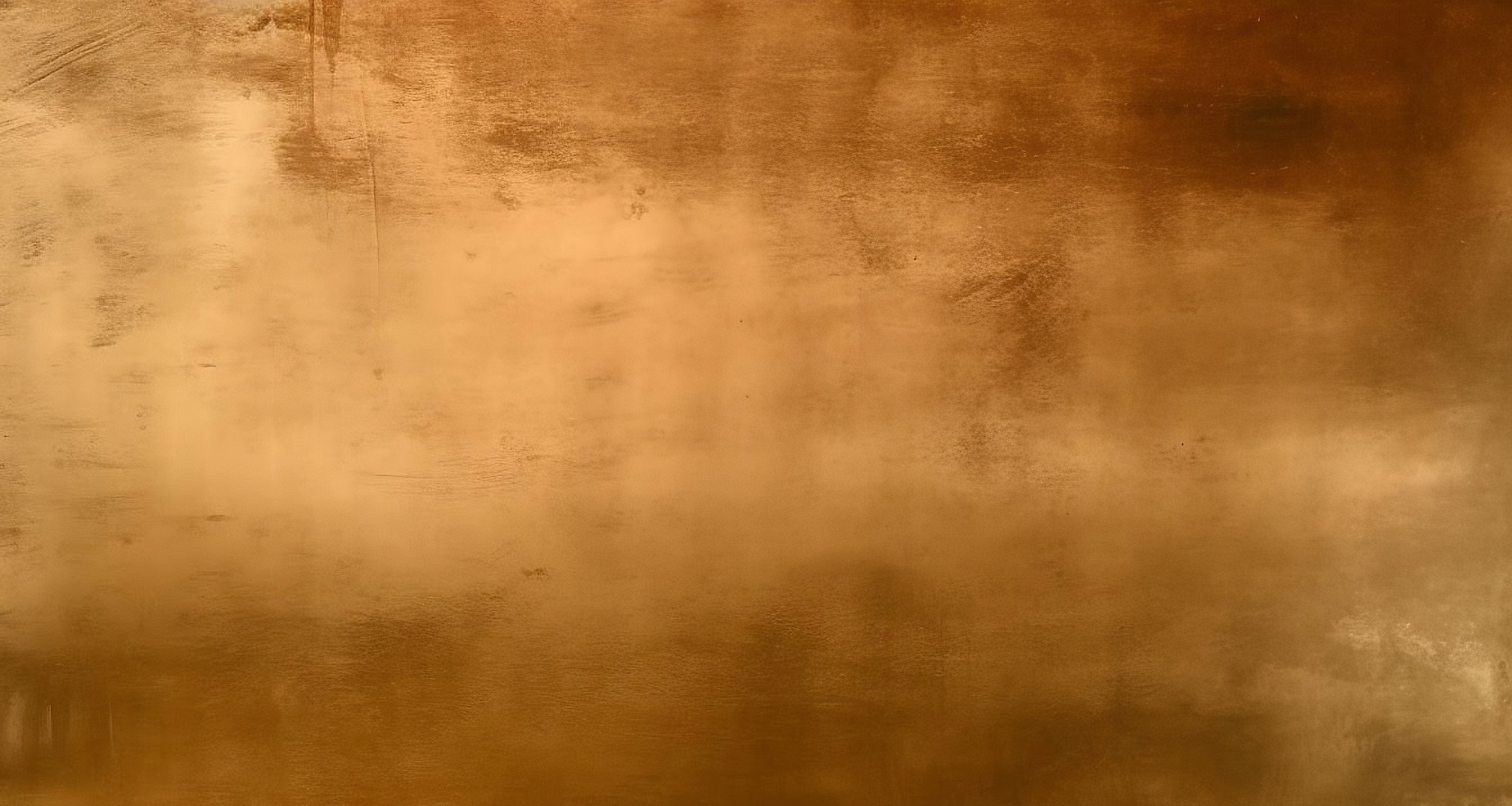 Rusty grunge texture of copper and bronze metals with a golden background effect